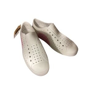 Native Shoes Jefferson Print Shell White Marigold Floral Slip On Womens 13 NEW